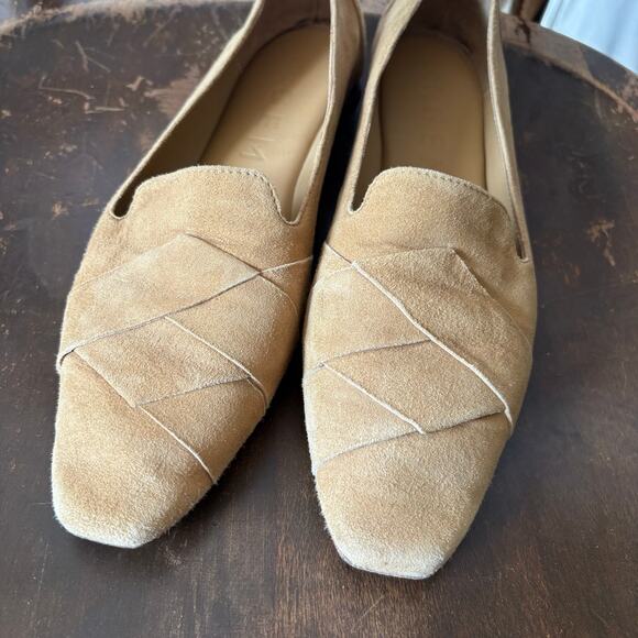 M. Gemi Tan Suede Leather Loafer The Katia Size 40.5 US 10 Made in Italy Shoes - Picture 8 of 9